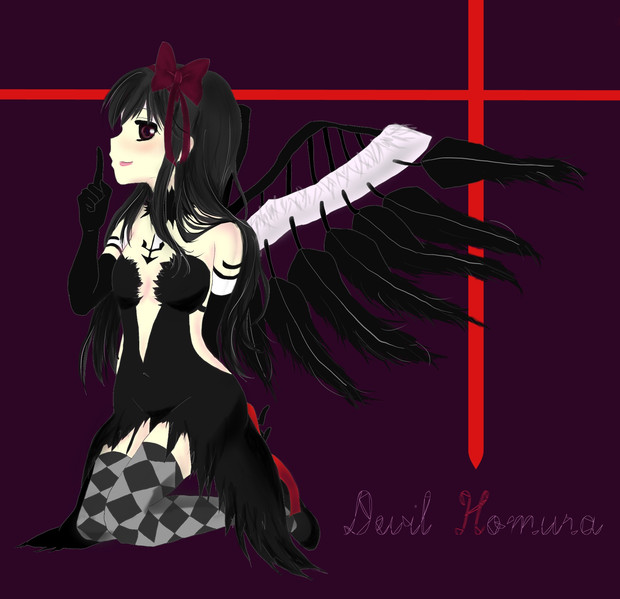 デビ☆ほむ / ささら さんのイラスト ニコニコ静画 (イラスト)