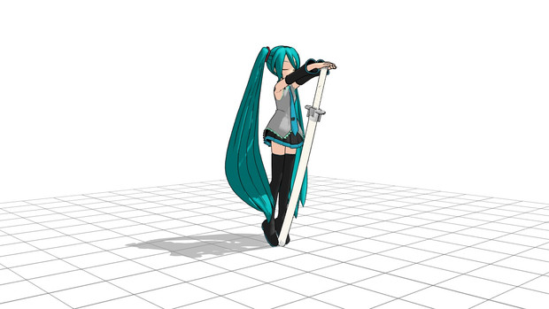 【MMDアクセサリ】縛斬【配布】