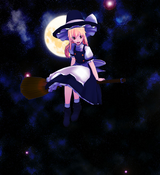 月夜と魔理沙 Nagi さんのイラスト ニコニコ静画 イラスト