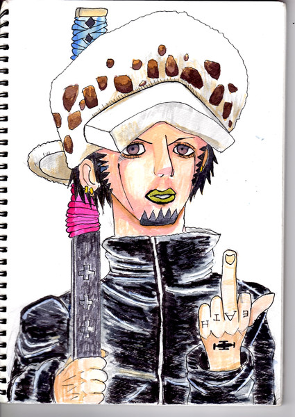 ジョジョ風トラファルガー ロー 邪神ノクターン さんのイラスト ニコニコ静画 イラスト