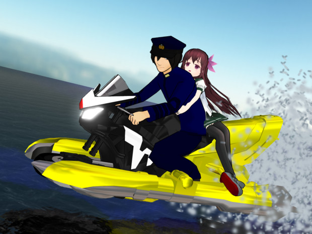 すいまじ 艦載水上バイク ハードボイルダースプラッシュ 三千院 帝 さんのイラスト ニコニコ静画 イラスト
