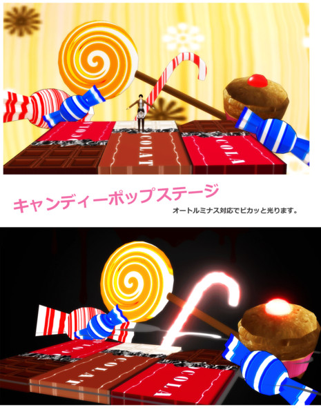 ステージ配布 キャンディポップステージ Ritu ホラーの人 さんのイラスト ニコニコ静画 イラスト