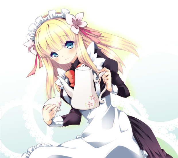 金髪メイドさん 慈野綾織 さんのイラスト ニコニコ静画 イラスト