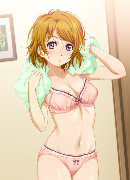 花陽ちゃんとバスタオル Cyan さんのイラスト ニコニコ静画 イラスト