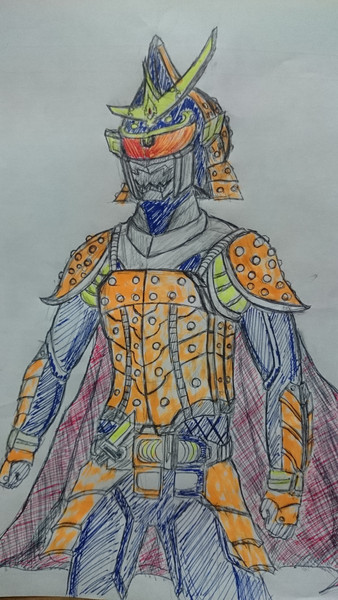 仮面ライダー鎧武 極アームズ 全身予想 西沢さん さんのイラスト ニコニコ静画 イラスト