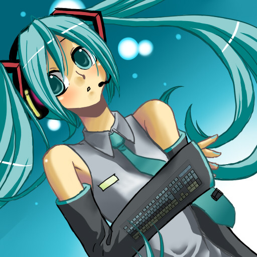 初音ミク 生放送用のサムネ 初書き トオルっち さんのイラスト ニコニコ静画 イラスト