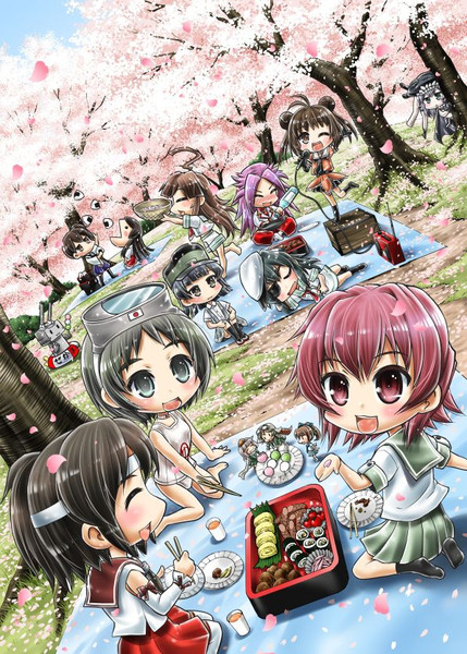 艦娘のお花見 椿山パリィ さんのイラスト ニコニコ静画 イラスト