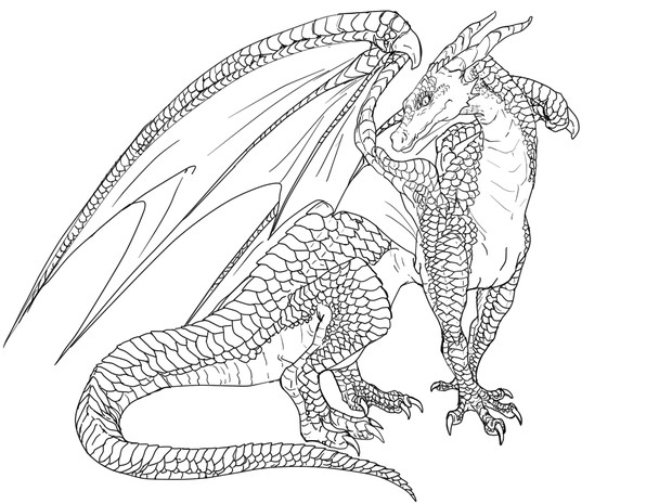 ドラゴン線画 とらひめ さんのイラスト ニコニコ静画 イラスト