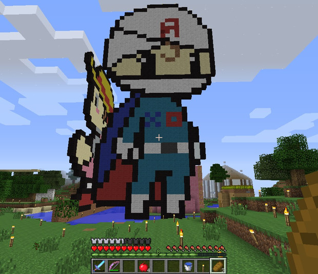 Minecraftで メロンパンナちゃん ぬこたん さんのイラスト ニコニコ静画 イラスト