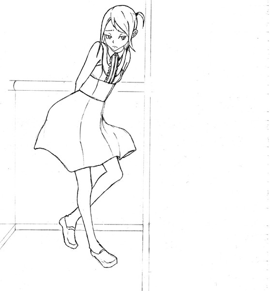 聞き耳を立てる女の子 Heri さんのイラスト ニコニコ静画 イラスト