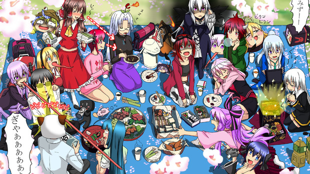 お花見 誰も花みてねぇ ナギネコ さんのイラスト ニコニコ静画 イラスト