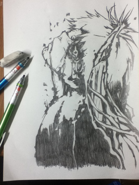 カネキをクルトガで描いてみた Takahiro さんのイラスト ニコニコ静画 イラスト