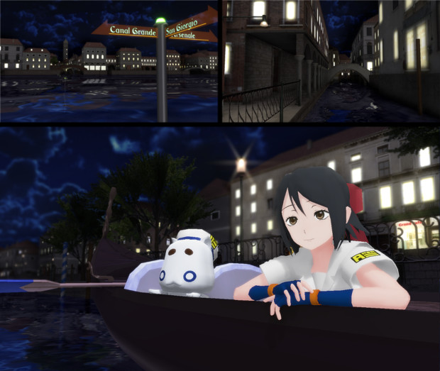 【MMDステージ配布】ネオ・ヴェネツィア～夜景～【追加更新】