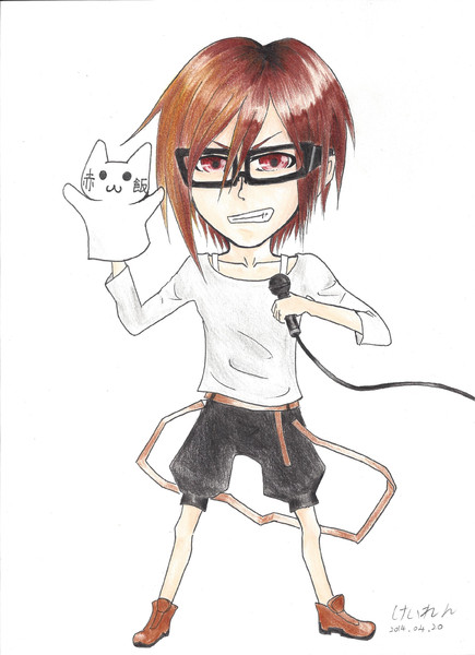 赤飯さんの似顔絵 玲乃 けいれん さんのイラスト ニコニコ静画 イラスト