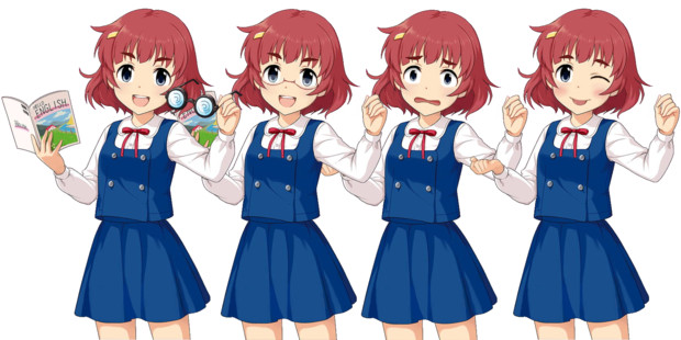 安斎都 ｒ スクールスタイル の立ち絵 のような物です ちょっと改定 たこ ゆでだこｐ さんのイラスト ニコニコ静画 イラスト