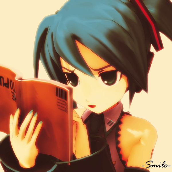 初音ミクxs 読書が好きな女性 菫 Sumire さんのイラスト ニコニコ静画 イラスト