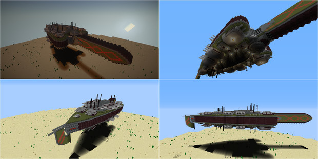 Minecraft 主力空中戦艦の紹介 スカルex さんのイラスト ニコニコ静画 イラスト