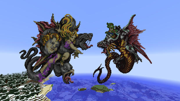 Minecraft ロマサガ３ グゥエインvsビューネイ マインクラフト ツカサ さんのイラスト ニコニコ静画 イラスト