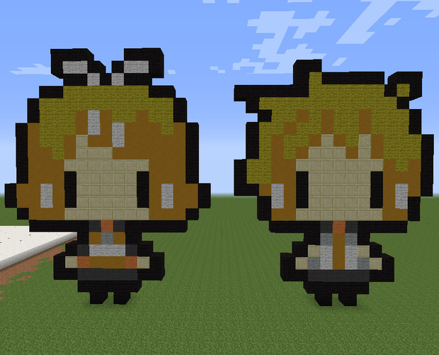 Minecraft 鏡音リンレン Vocaloid かうえな さんのイラスト ニコニコ静画 イラスト