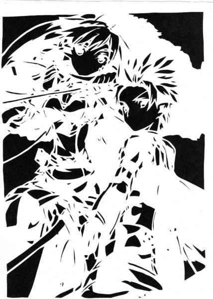 切り絵 ソードアートオンライン３巻表紙 ニコニコ静画 イラスト