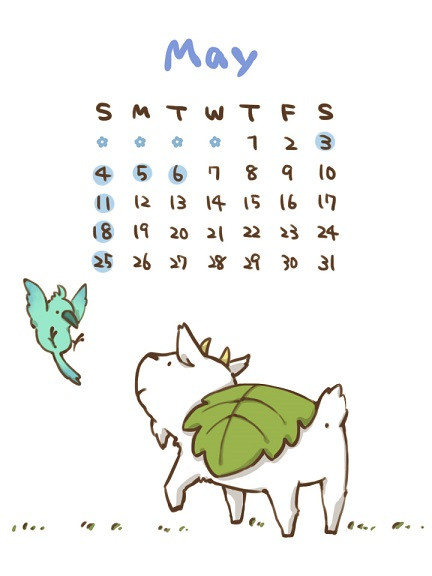 5月カレンダー こゆるぎ さんのイラスト ニコニコ静画 イラスト