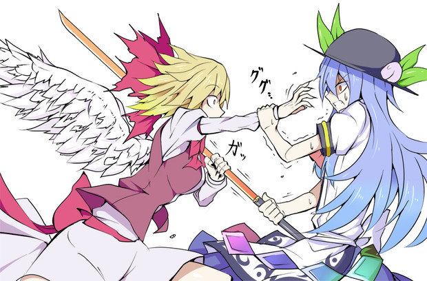 天使のような悪魔と天子 けぬー さんのイラスト ニコニコ静画 イラスト