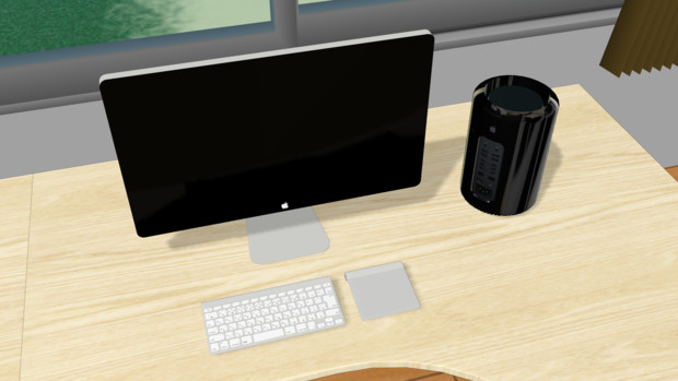 Mmdアクセサリ 13年型mac Pro S Aikawa さんのイラスト ニコニコ静画 イラスト