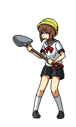 穴を掘る少女 Konikoni さんのイラスト ニコニコ静画 イラスト