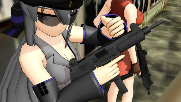 【MMD】UZI 9mm短機関銃【OMF4】