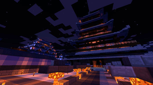 Minecraft 和風建築４ Ver夜 Tel さんのイラスト ニコニコ静画 イラスト