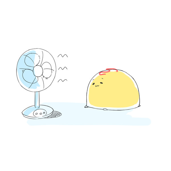 扇風機せんぱい 星宮あき さんのイラスト ニコニコ静画 イラスト
