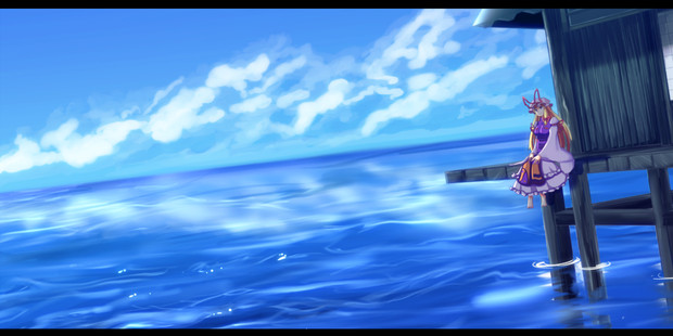 空と海の境界 ニコニコ静画 イラスト