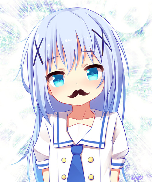 おひげになったチノ