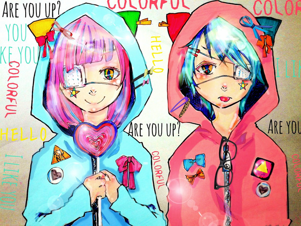 カラフルｐｇ 雨降りの絵描き さんのイラスト ニコニコ静画 イラスト