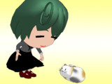 【OMF4】羅針盤娘(緑髪)【モデル配布】