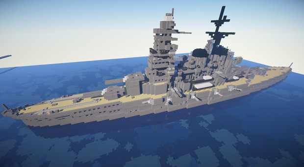 Minecraft 高速戦艦 比叡 Gemayu さんのイラスト ニコニコ静画 イラスト