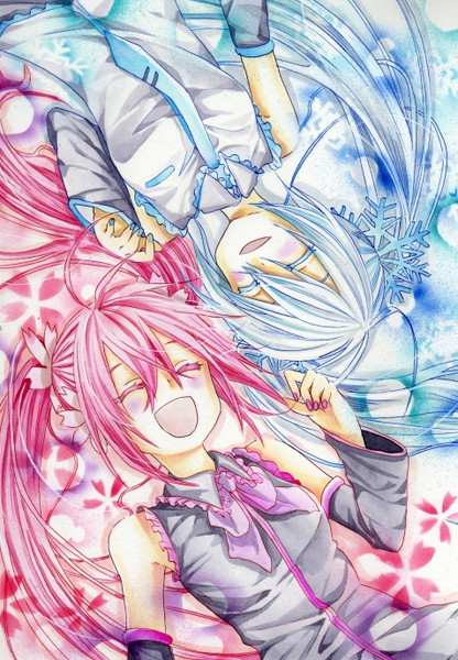 雪ミク 桜ミク ころ助 さんのイラスト ニコニコ静画 イラスト