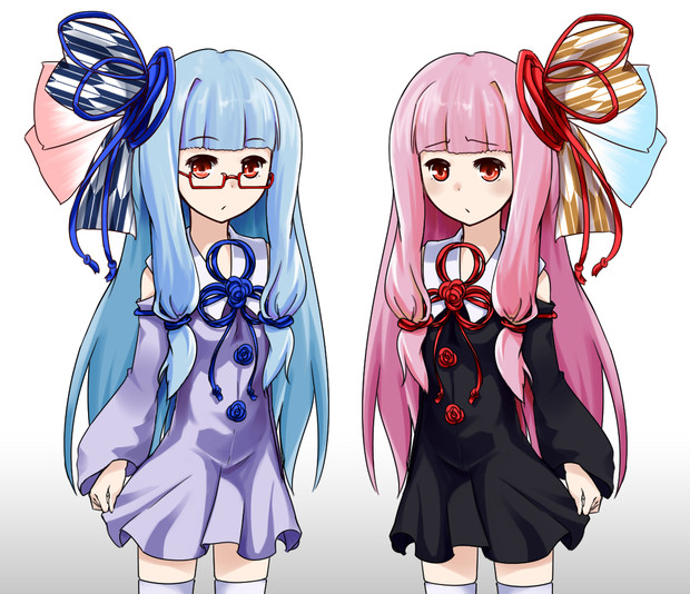 琴葉 茜・葵 立ち絵【PSD配布】表情差分アリ / 白崎リオ さんのイラスト ニコニコ静画 (イラスト)