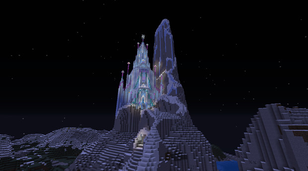 Minecraft 氷の城 アナと雪の女王 地味男 さんのイラスト ニコニコ静画 イラスト