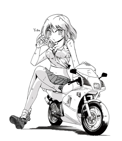 バイクとjk Tada さんのイラスト ニコニコ静画 イラスト