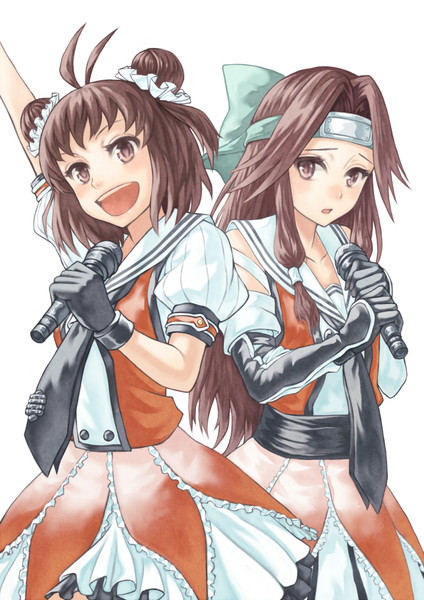 那珂ちゃんと神通ユニットデビュー ニコニコ静画 イラスト