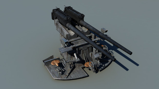 37mm（83口径）連装機関砲 / げろばなな さんのイラスト ニコニコ静画 (イラスト)