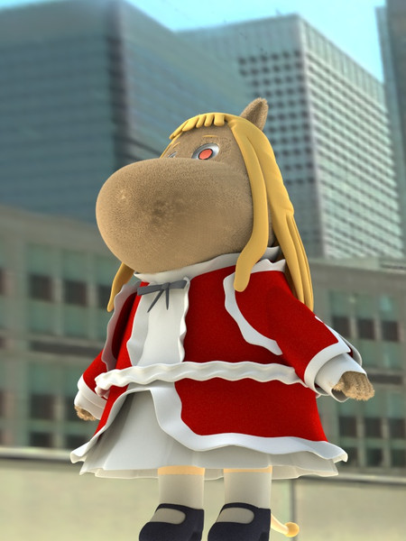 Blenderでムーレアをヌイグルミ風にレンダリングしてみた アロハ さんのイラスト ニコニコ静画 イラスト