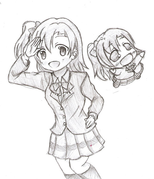 ぷちます風ラブライブ 高坂穂乃果 ほの ゆらん さんのイラスト ニコニコ静画 イラスト