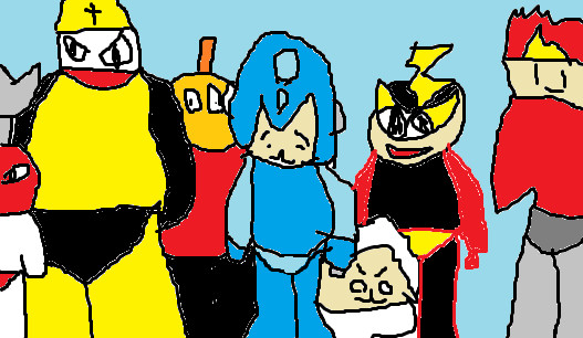 ロックマン１ボス集合絵 神山赴鈴 活動終了 さんのイラスト ニコニコ静画 イラスト