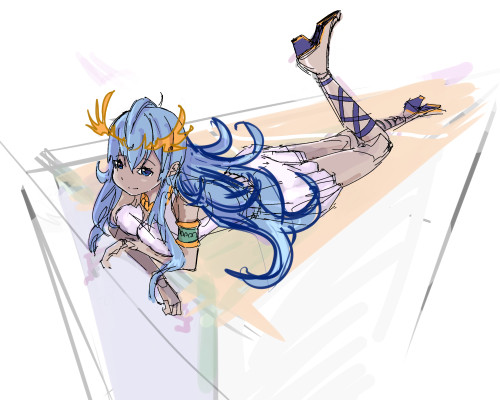 落書き パズドラ アンドロメダのラフ コリまっくす さんのイラスト ニコニコ静画 イラスト