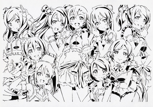 切り絵 ラブライブ ラブライブ Miku さんのイラスト ニコニコ静画 イラスト