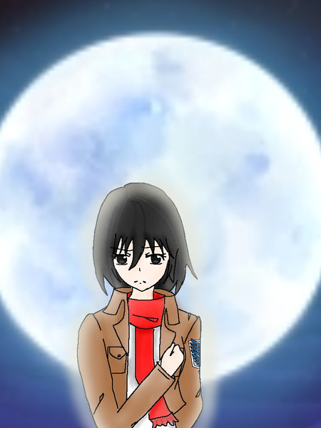 心臓を捧げよ ミカサ 月ver ニコニコ静画 イラスト