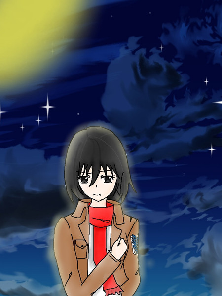 心臓を捧げよ ミカサ 空ver ニコニコ静画 イラスト