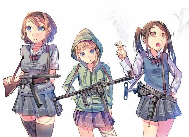 武装jk Daito さんのイラスト ニコニコ静画 イラスト